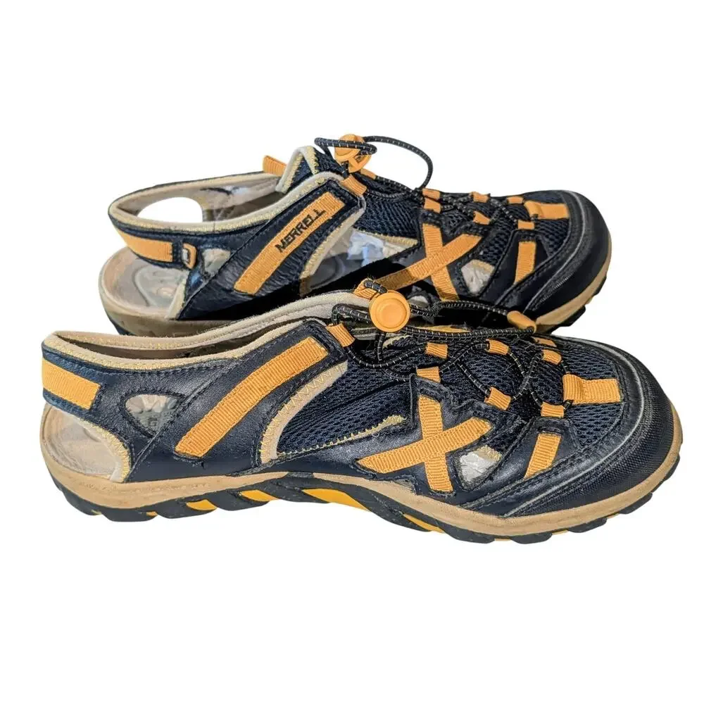 Merrell Boys Big Kids Waterpro Skip Navy/Adventure Yellow Size 7